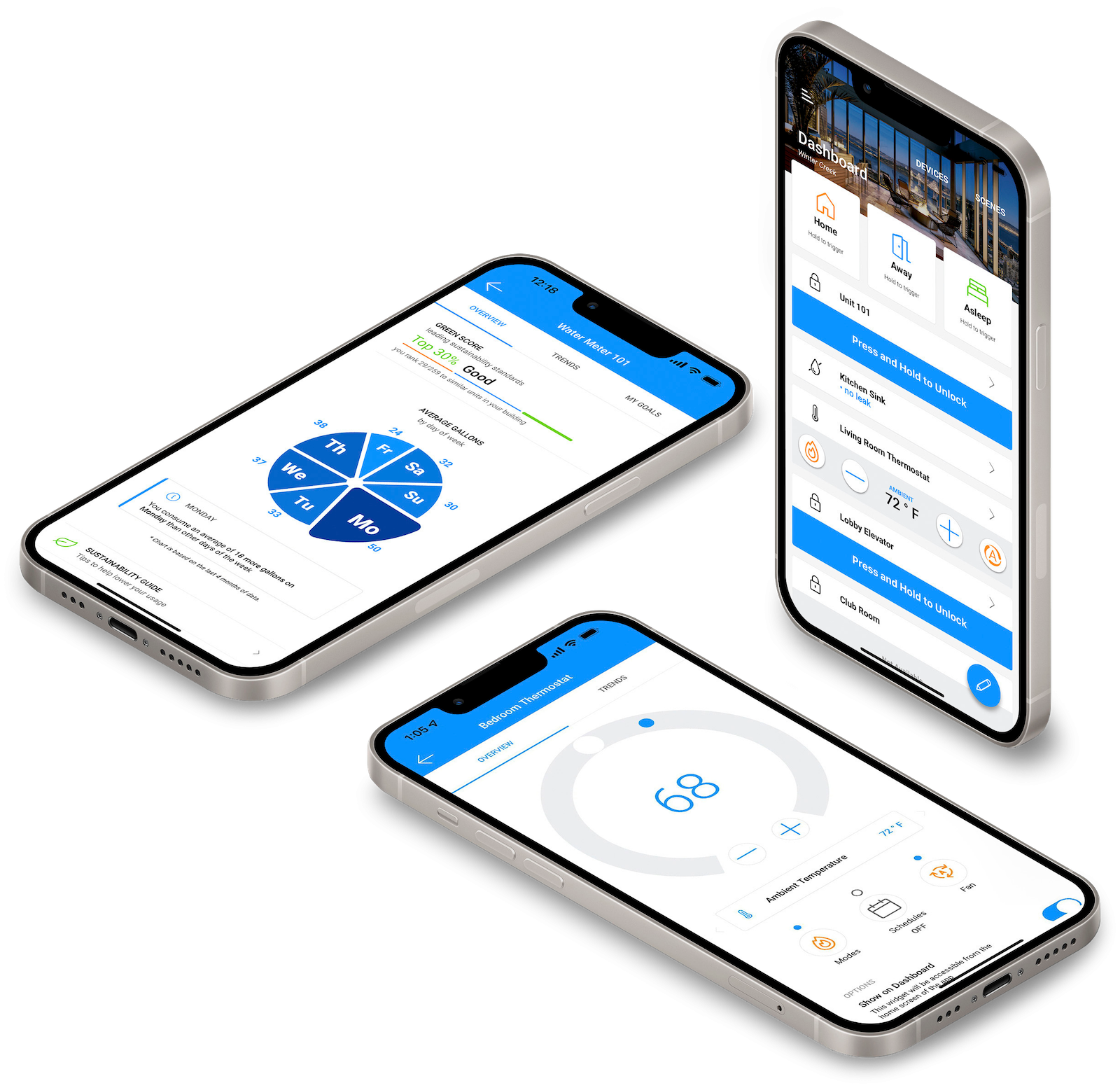O2 Luxury Tower STRATIS Smart Home Technology iphone app rendering