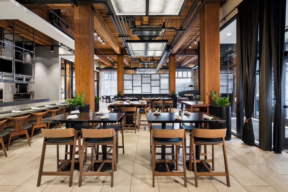 Umbra restaurant interior at The Canopy Hotel