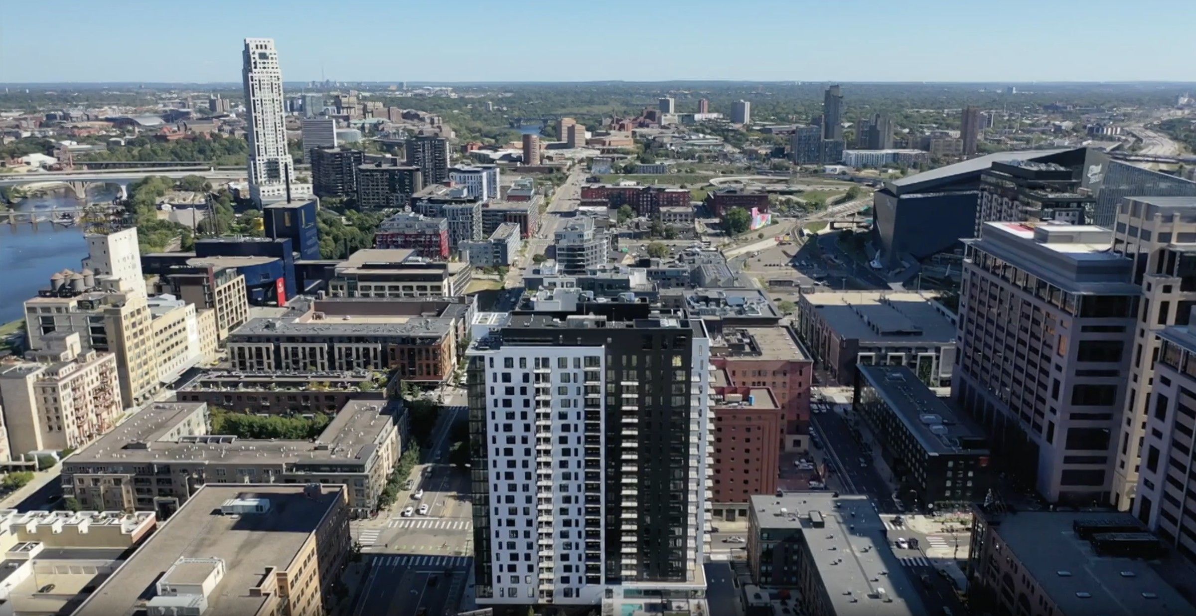 Aerial view of O2 Luxury Tower Apartments